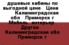 душевые кабины по  выгодной цене › Цена ­ 10 - Калининградская обл., Приморск г. Мебель, интерьер » Другое   . Калининградская обл.,Приморск г.